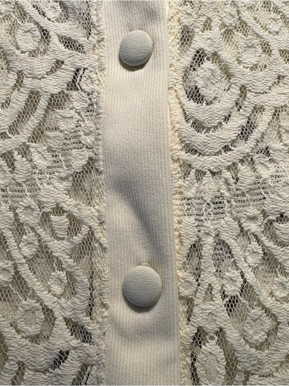Banana Republic Ivory Crochet Lace Long Sleeve Top - Picture 13 of 13